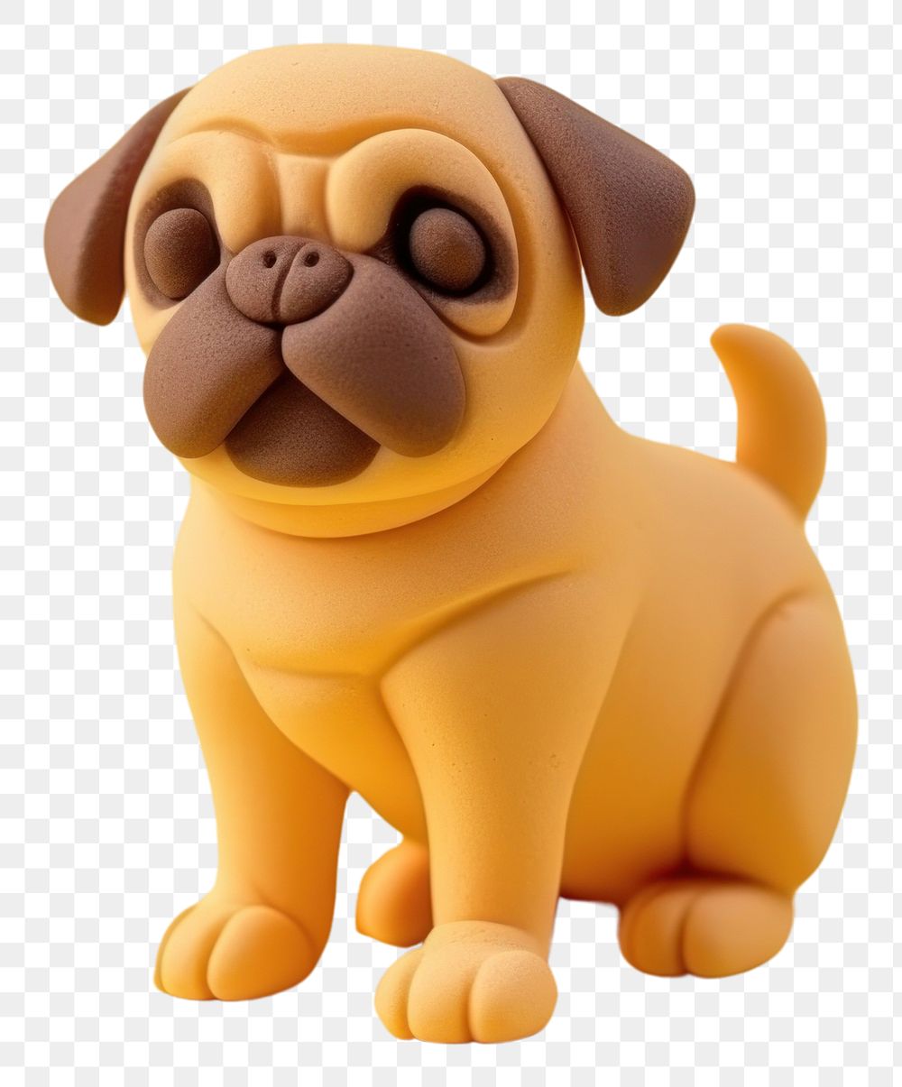 PNG Dog pug cartoon animal mammal. AI generated Image by rawpixel.