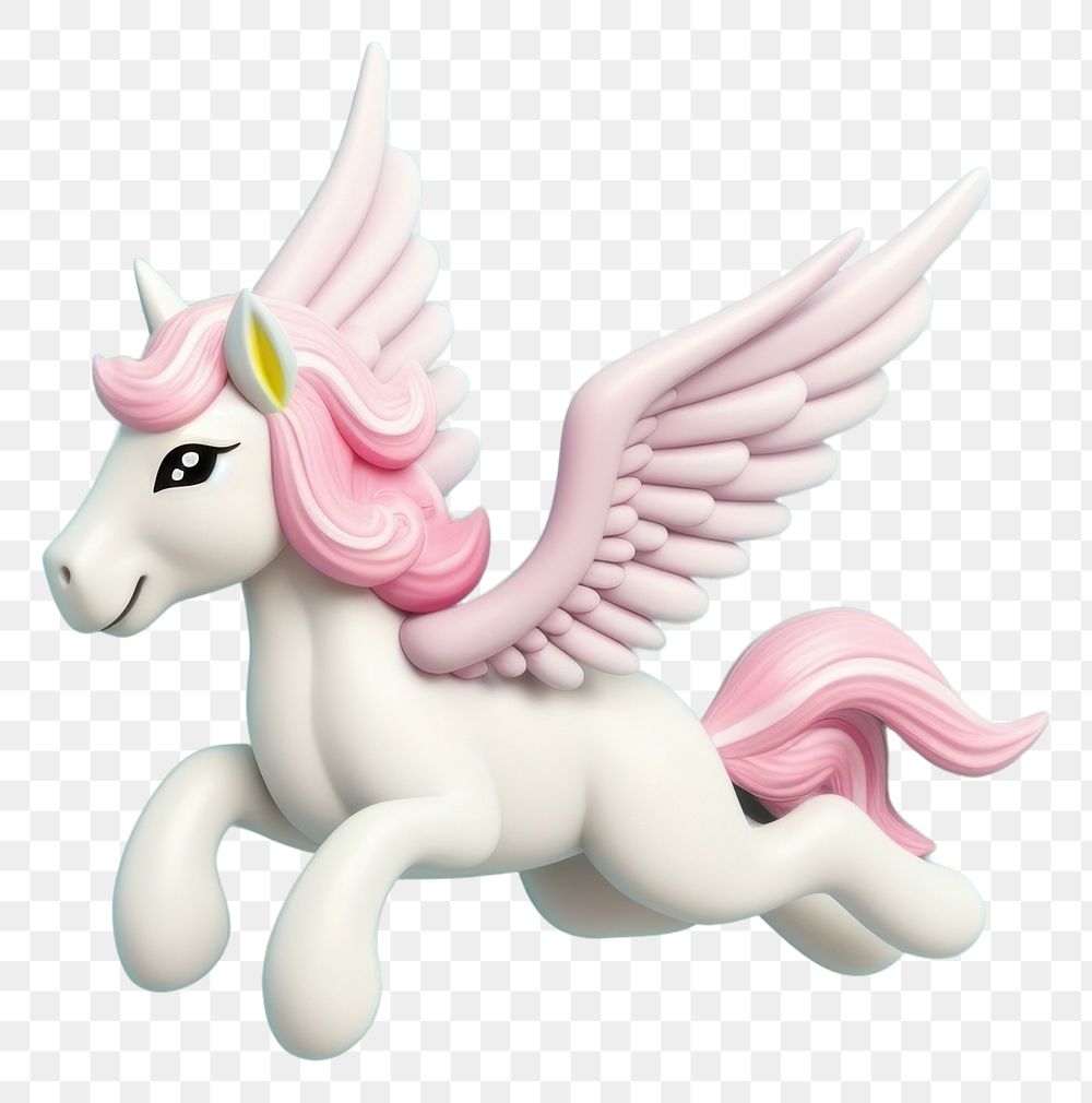PNG Flying unicorn figurine representation creativity