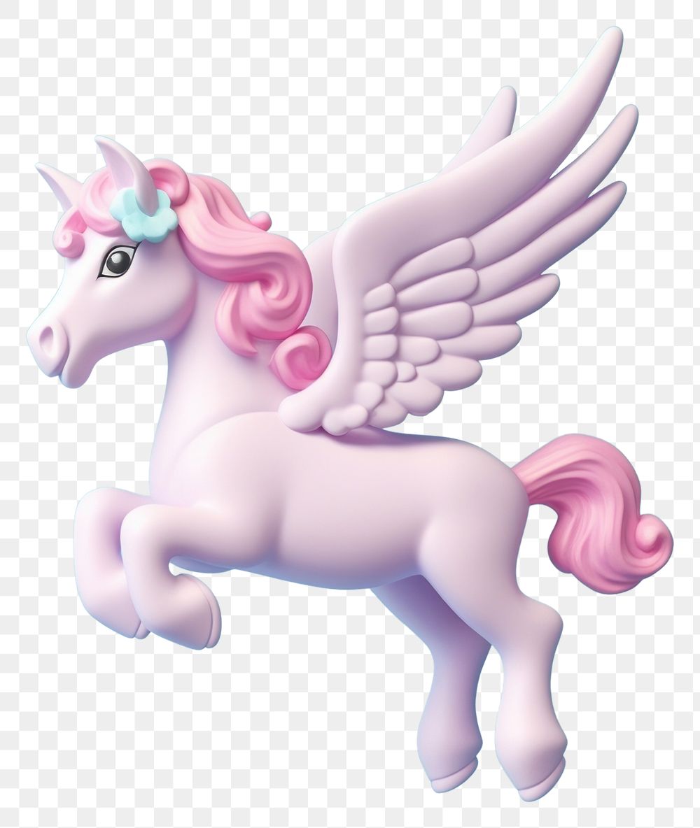 PNG Flying unicorn figurine animal mammal. AI generated Image by rawpixel.