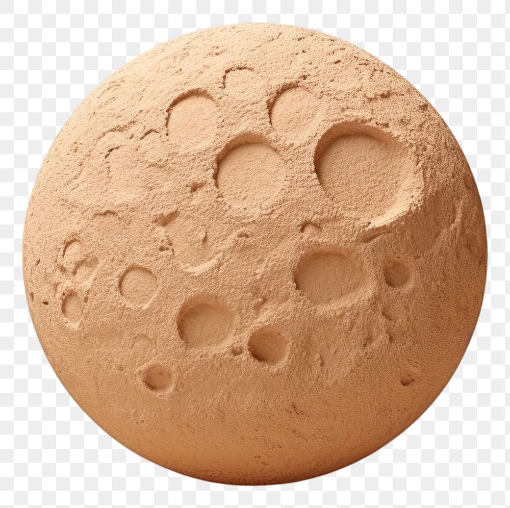 PNG Full moon clay simplicity cantaloupe cosmetics. AI generated Image by rawpixel.