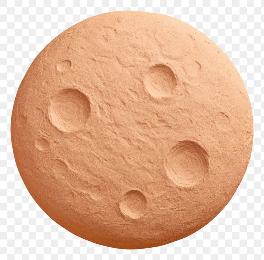 PNG Full moon clay confectionery simplicity astronomy. AI generated Image by rawpixel.