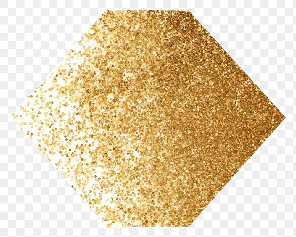 PNG Hexagon icon glitter gold shape. AI generated Image by rawpixel.