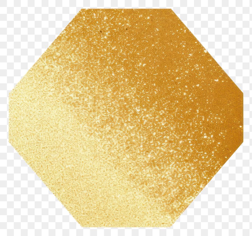 PNG Hexagon icon gold shape white background. AI generated Image by rawpixel.