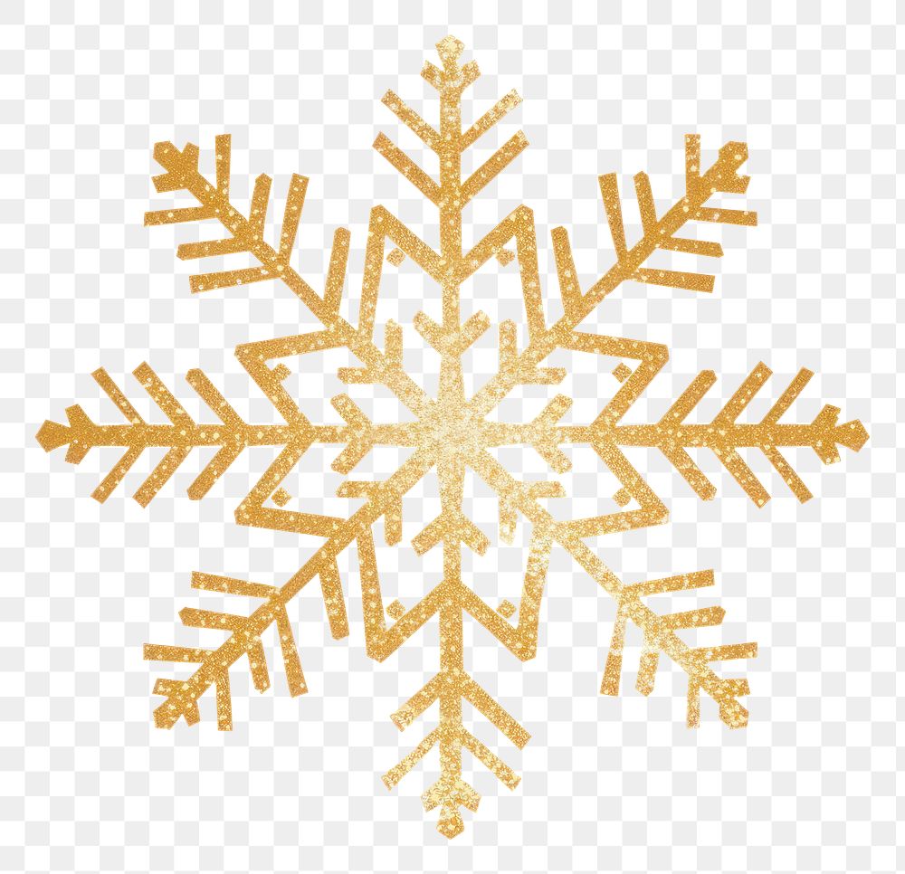 PNG Simple snowflake icon pattern shape white