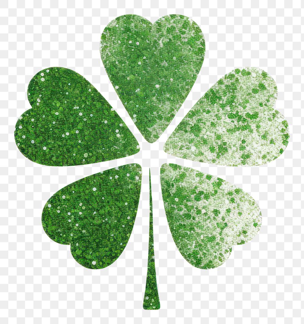 PNG Clover icon glitter green leaf. AI generated Image by rawpixel.