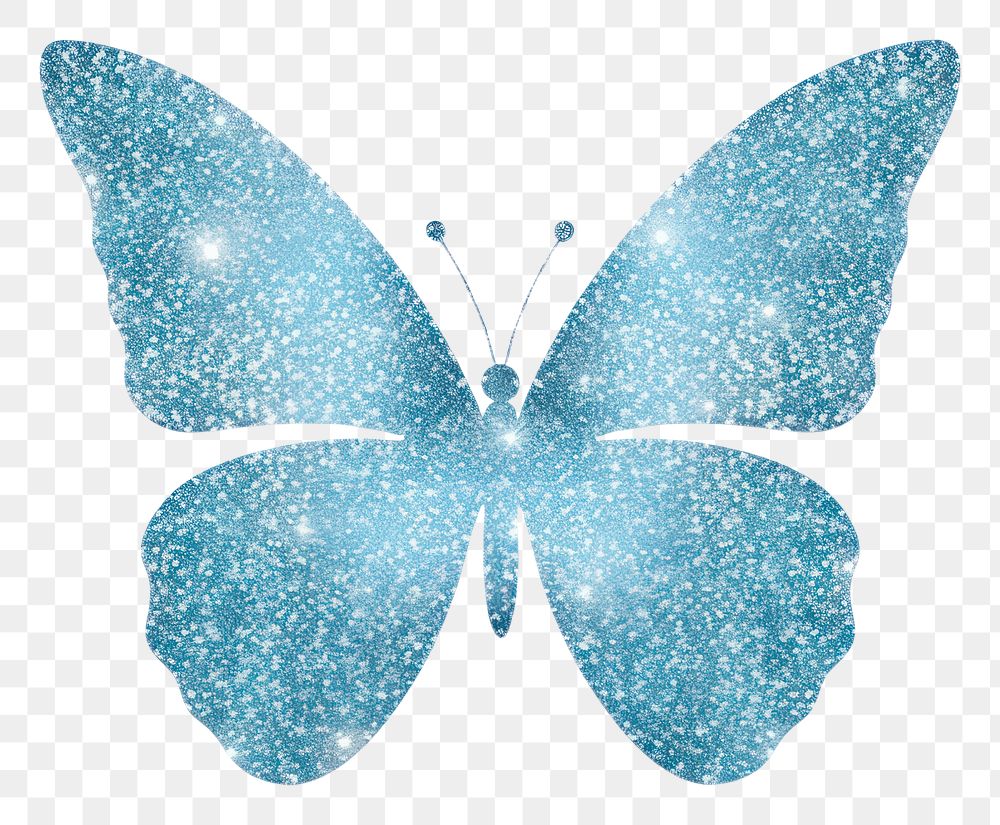 PNG Butterfly icon blue white background accessories. AI generated Image by rawpixel.