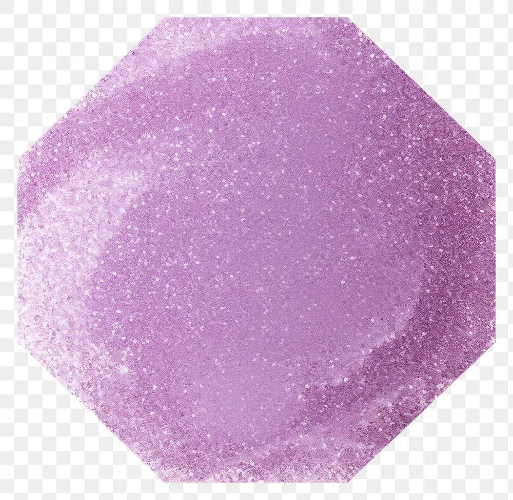 PNG Hexagon icon glitter purple shape. AI generated Image by rawpixel.
