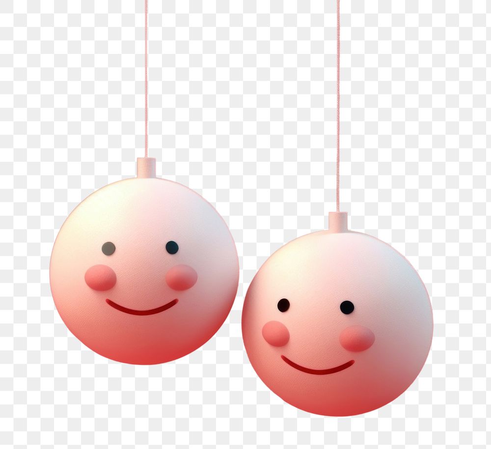 PNG Two christmas ball floating in the air anthropomorphic representation celebration. AI generated Image by rawpixel.