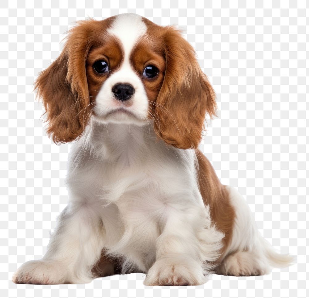 PNG Baby Cavalier King Charles Spaniel spaniel animal mammal. AI generated Image by rawpixel.