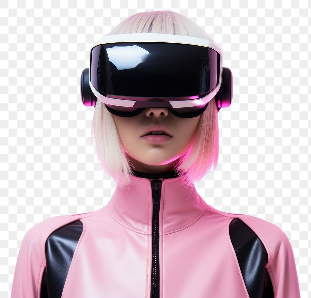 PNG Virtual reality headset sunglasses portrait costume. AI generated Image by rawpixel.