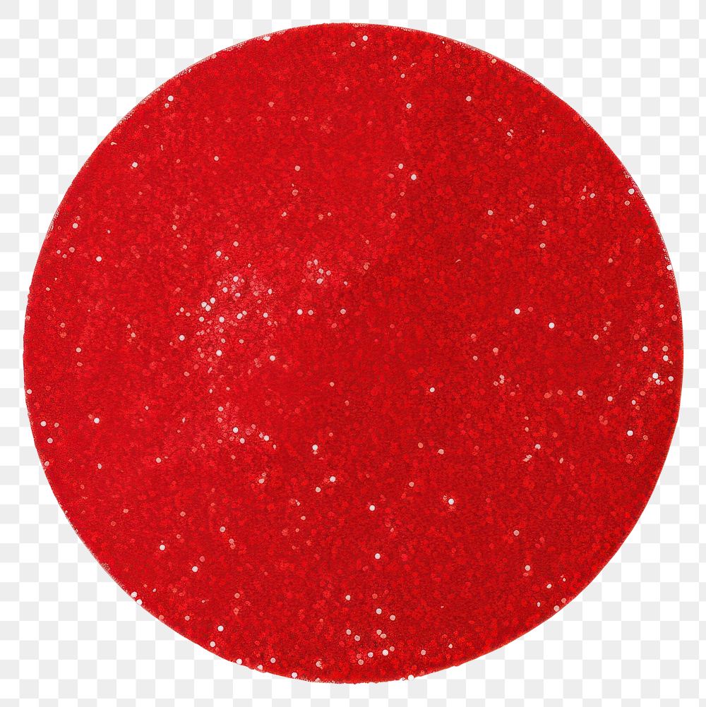 PNG Circle glitter shape red. AI generated Image by rawpixel.