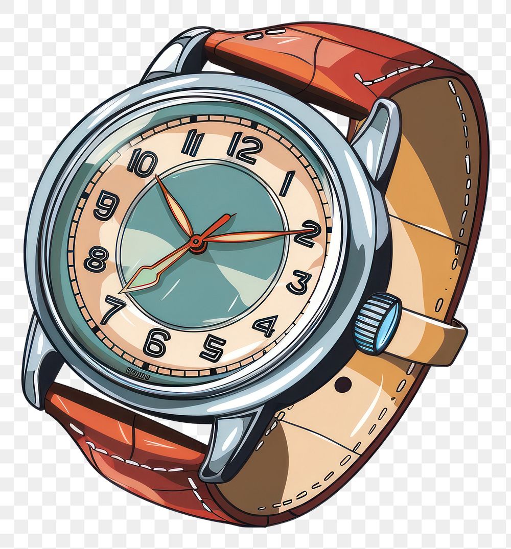 PNG Watch wristwatch white background accuracy. AI generated Image by rawpixel.