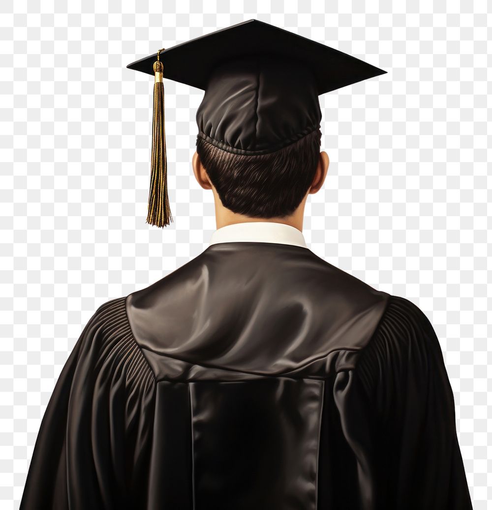 PNG Graduation person adult back. AI generated Image by rawpixel.