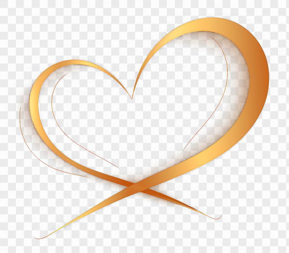 PNG Heart dark gold symbol shape line. AI generated Image by rawpixel.
