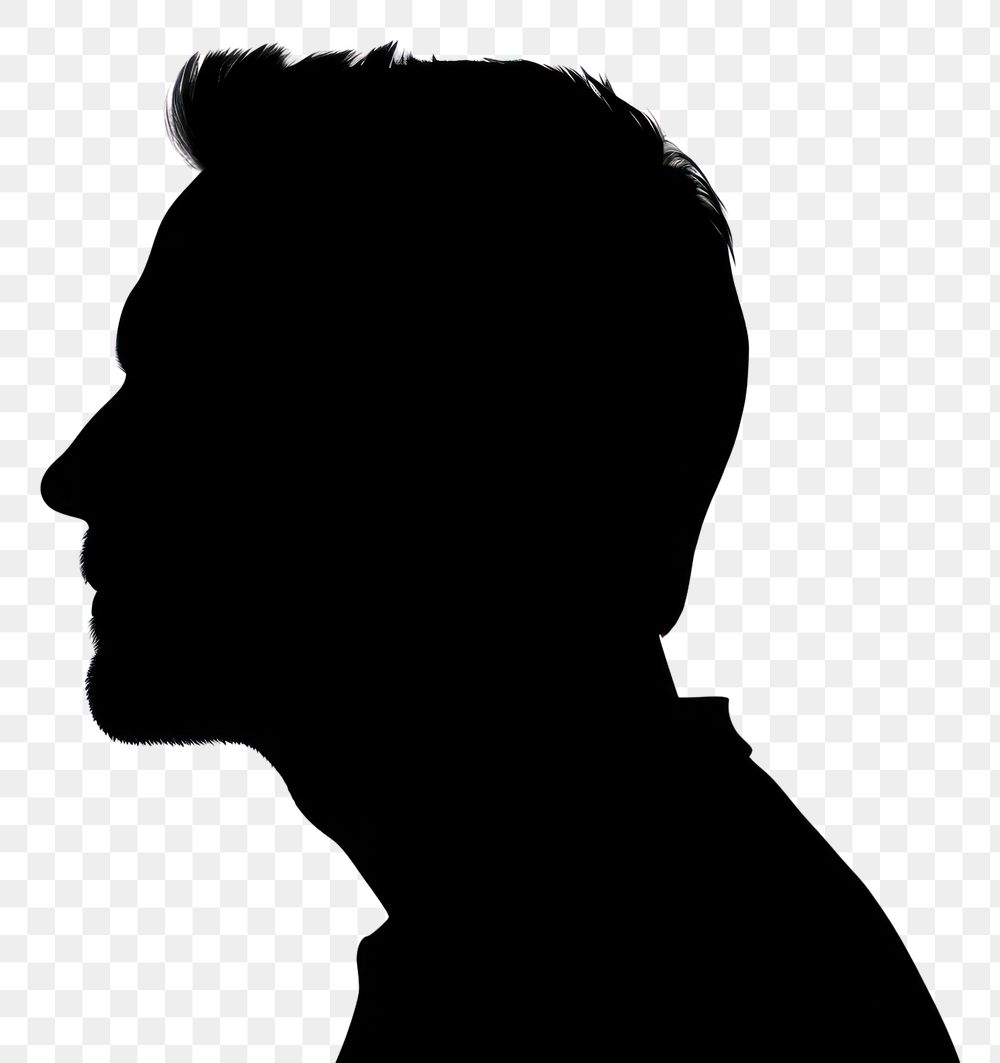 PNG Man silhouette adult white background. AI generated Image by rawpixel.