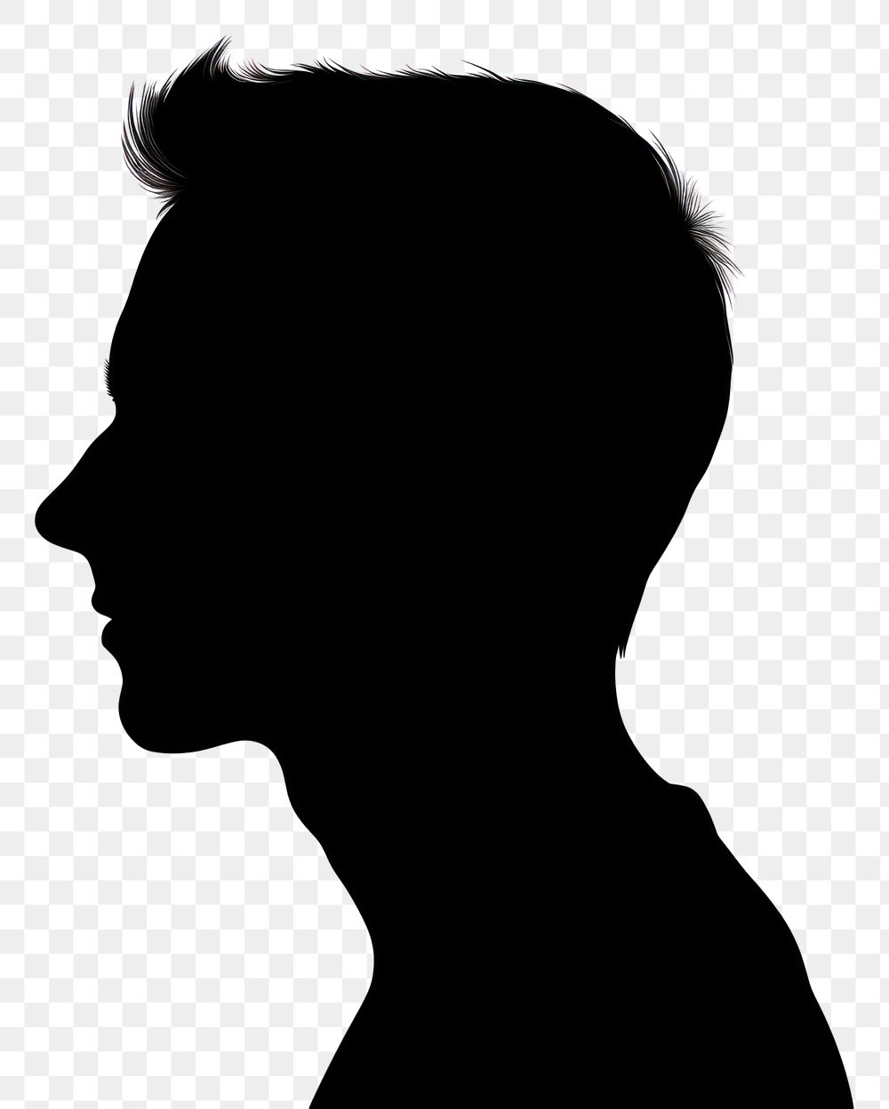PNG Man silhouette portrait adult