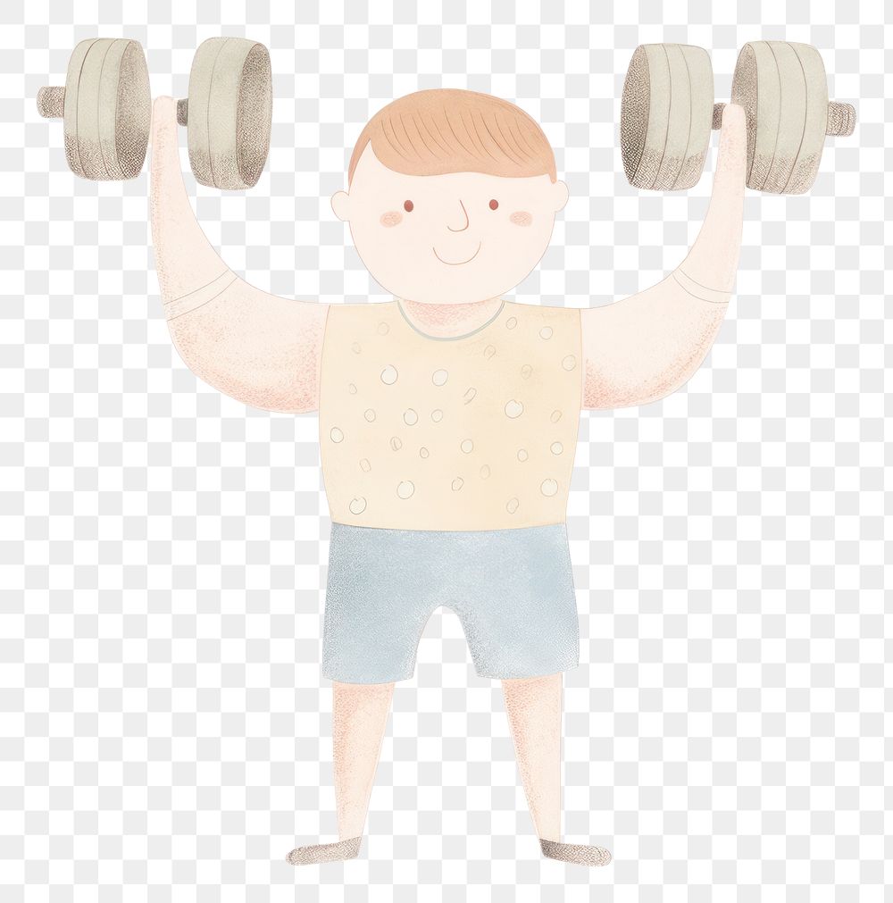 PNG Fitness character dumbbell sports gym. AI generated Image by rawpixel.