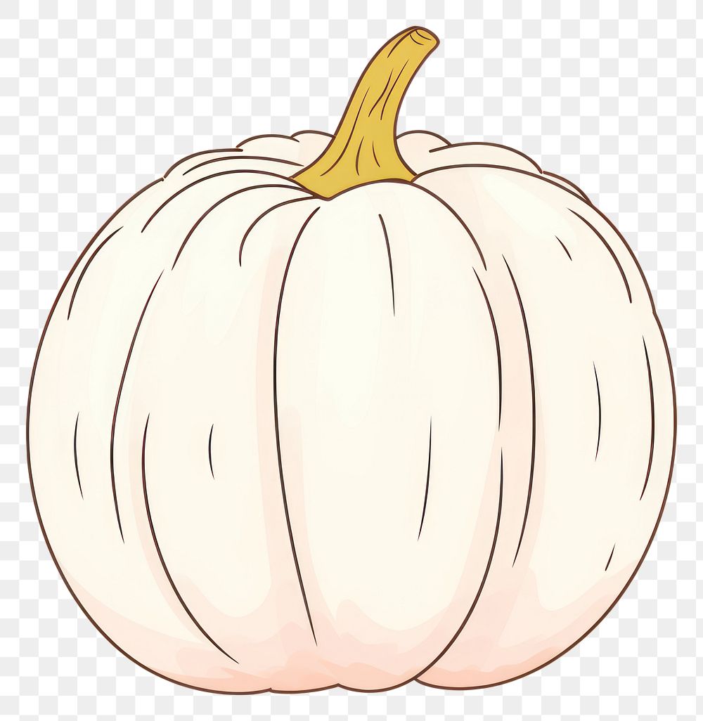 PNG  Pumpkin vegetable cartoon plant. AI generated Image by rawpixel.