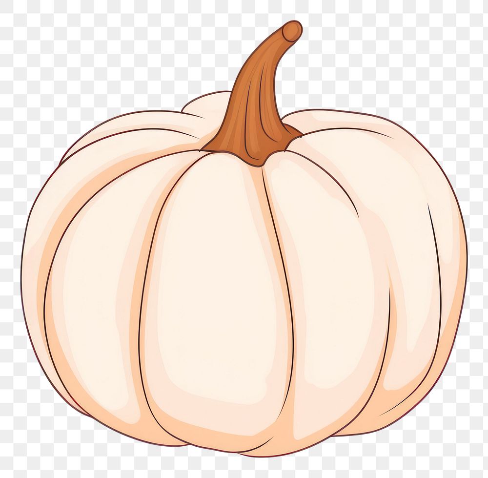 PNG  Pumpkin vegetable cartoon plant. AI generated Image by rawpixel.