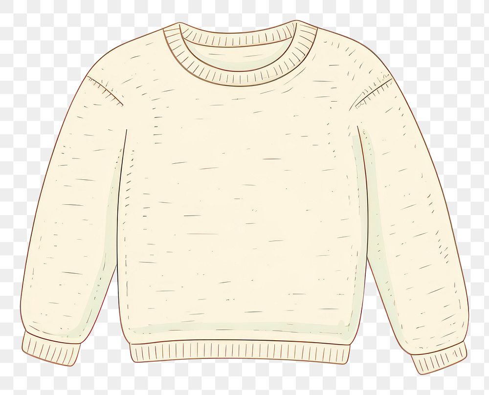 PNG  Sweater sleeve sweatshirt outerwear. AI generated Image by rawpixel.
