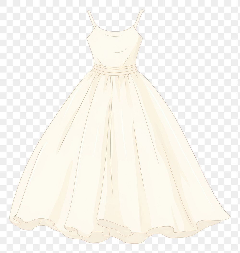 PNG  Dress fashion wedding cartoon. AI generated Image by rawpixel.