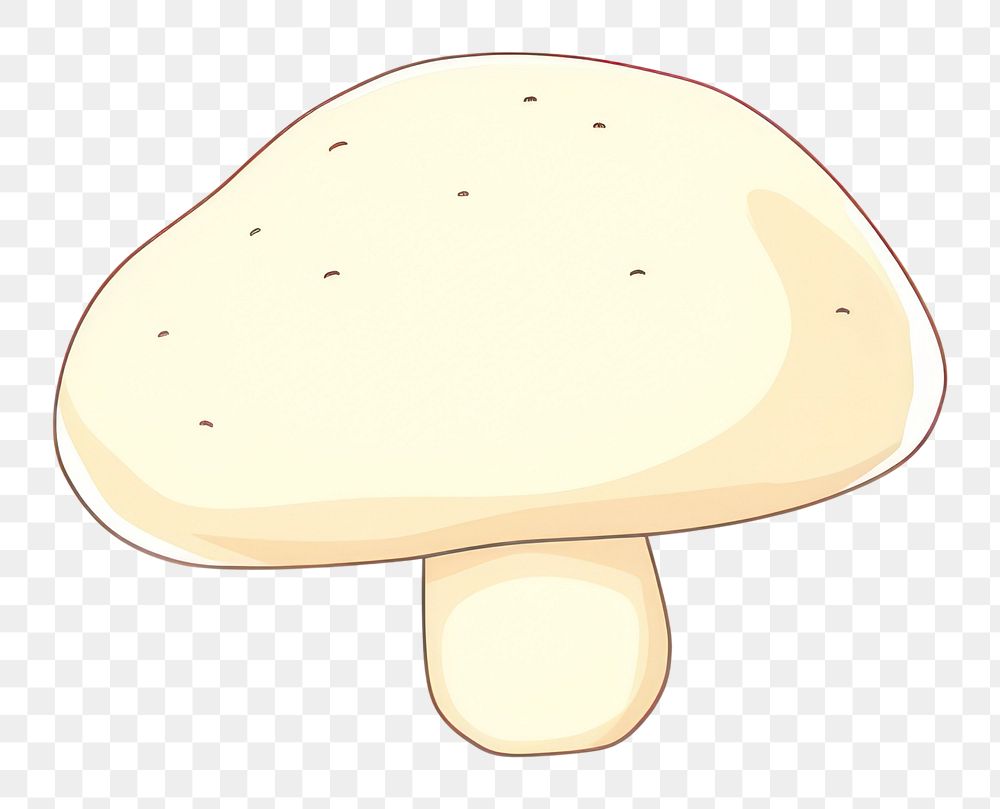 PNG  Mushroom cartoon fungus vegetable. AI generated Image by rawpixel.