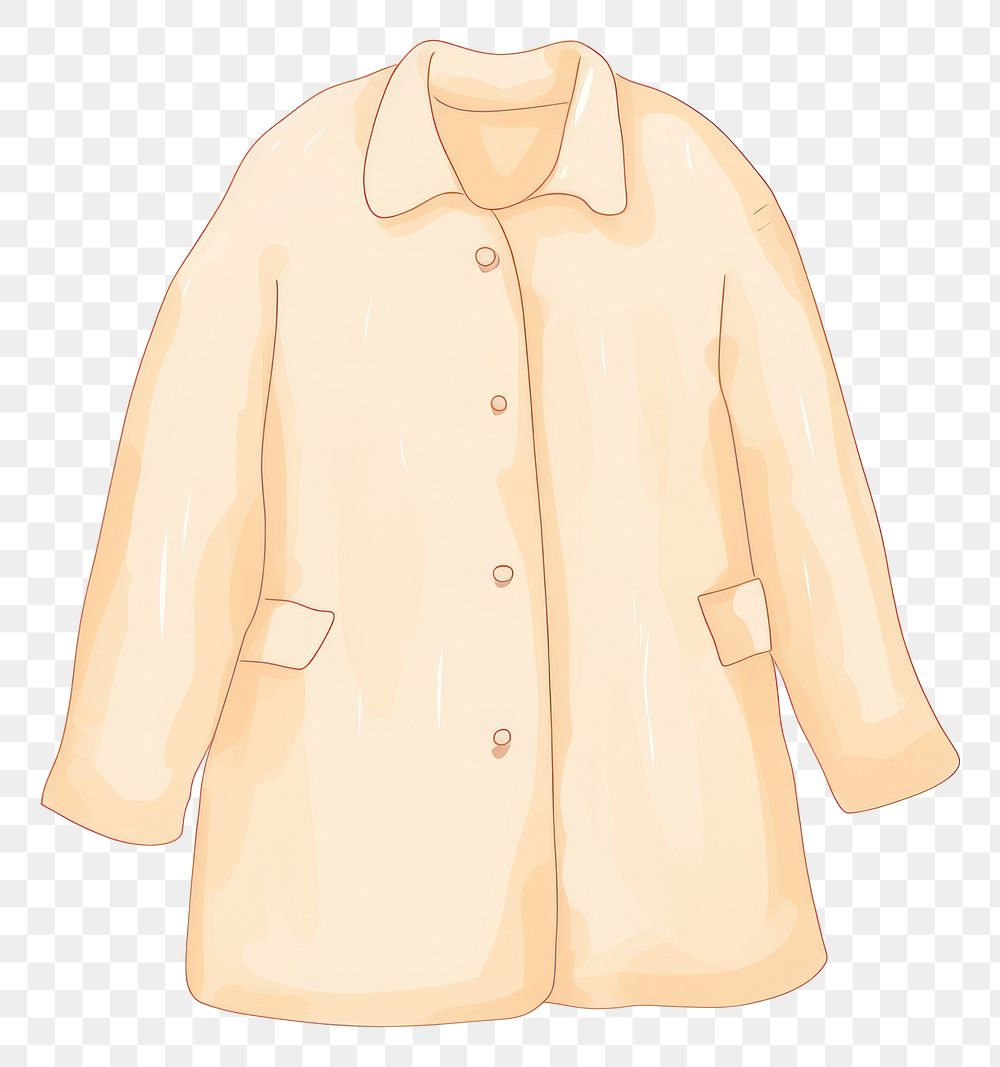 PNG  Coat cartoon blouse coathanger. AI generated Image by rawpixel.