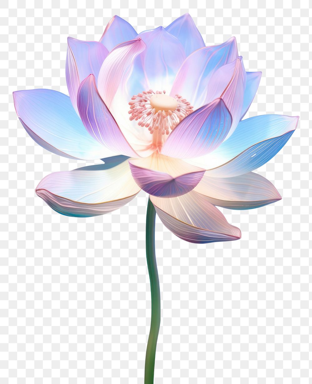 PNG Lotus flower blossom petal. AI generated Image by rawpixel.