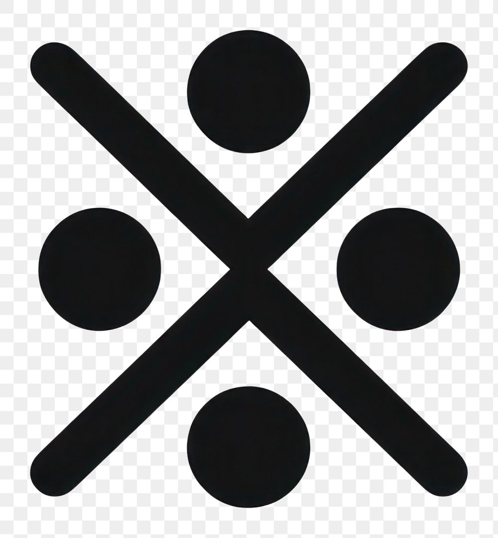 PNG Cross symbol shape black. AI generated Image by rawpixel.
