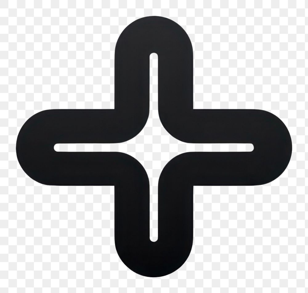 PNG PNG Cross logo symbol shape. AI generated Image by rawpixel.