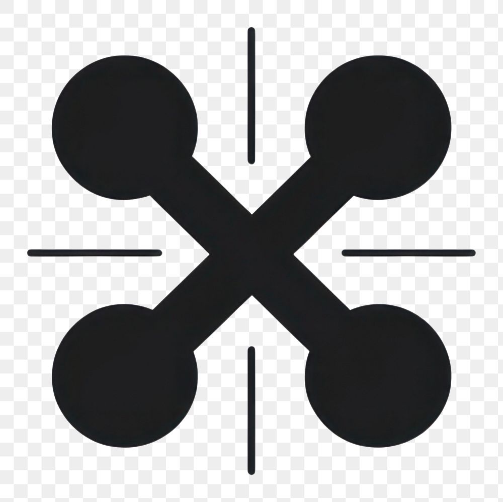 PNG Cross shape black white. AI generated Image by rawpixel.