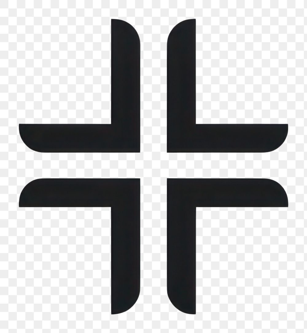 PNG Cross cross logo symbol. AI generated Image by rawpixel.