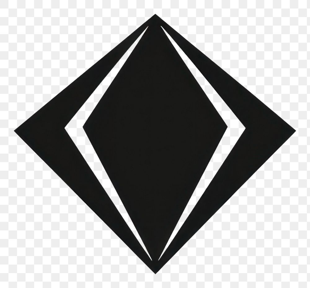 PNG Diamond logo shape geometric shape. AI generated Image by rawpixel.