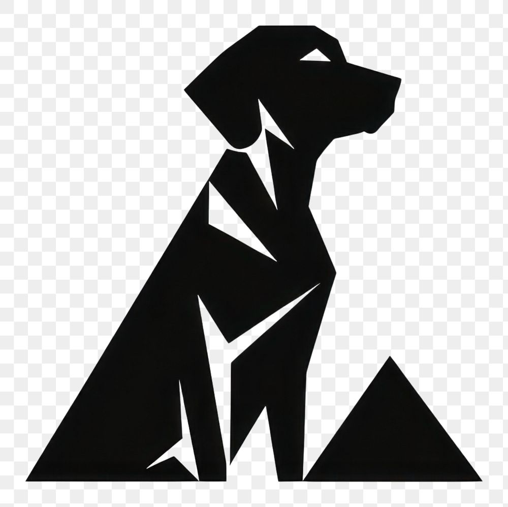 PNG Dog logo animal mammal. AI generated Image by rawpixel.