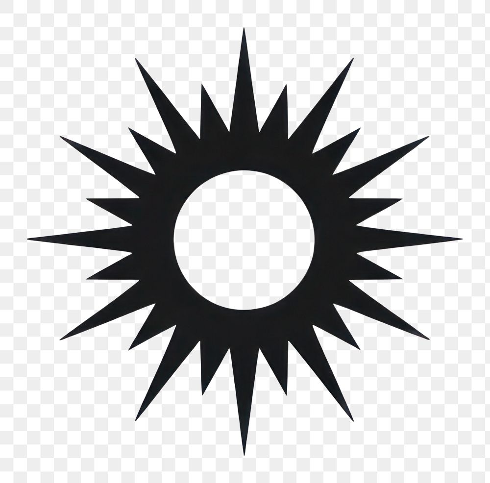 PNG Sun logo symbol shape. AI generated Image by rawpixel.