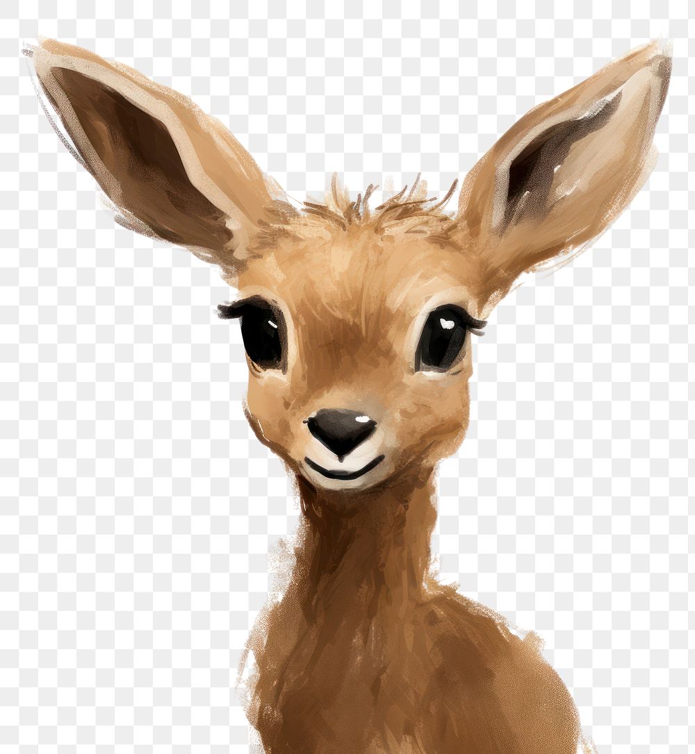 PNG  Cute animal head wildlife mammal taxidermy. AI generated Image by rawpixel.