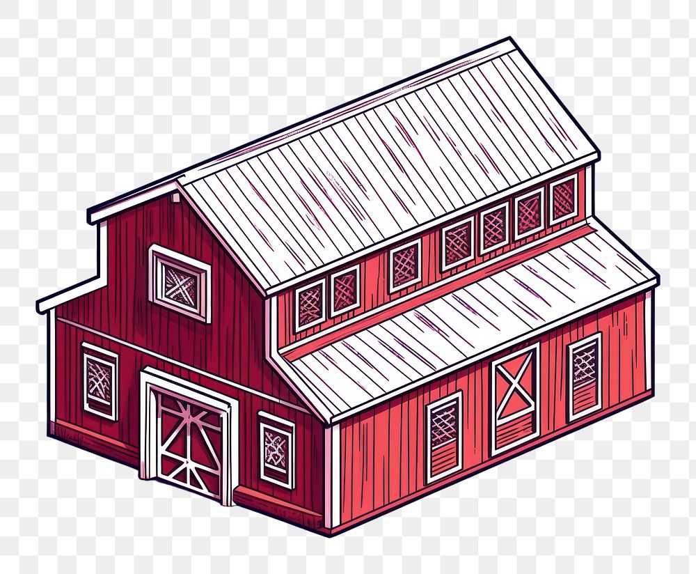 PNG Barn architecture building farm. AI generated Image by rawpixel.