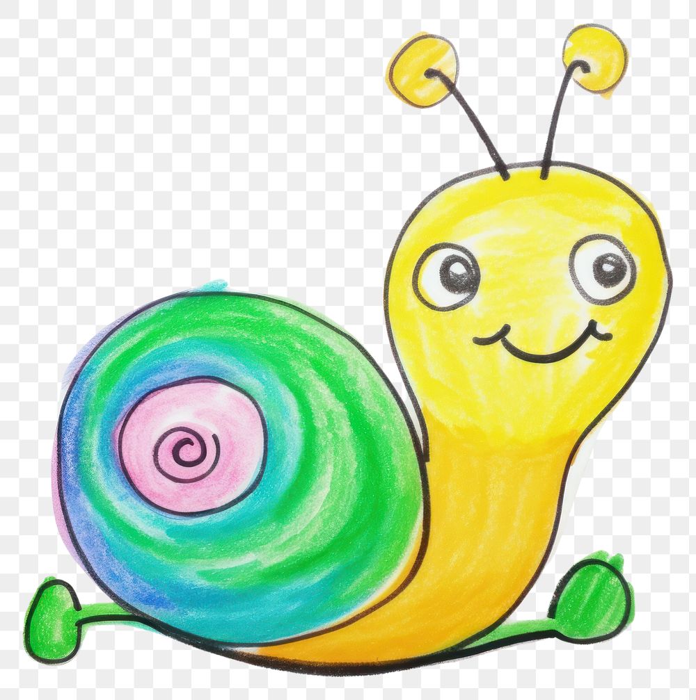 PNG  Snail snail drawing animal. AI generated Image by rawpixel.