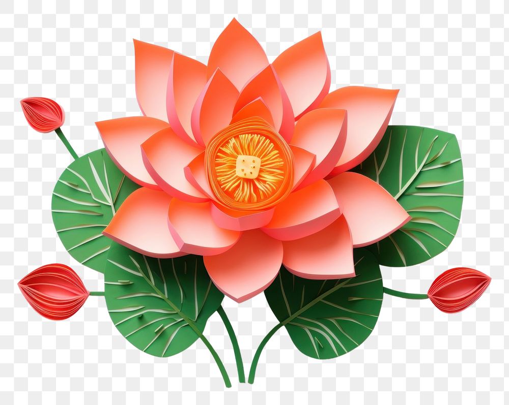 PNG Lotus flower plant leaf. AI generated Image by rawpixel.
