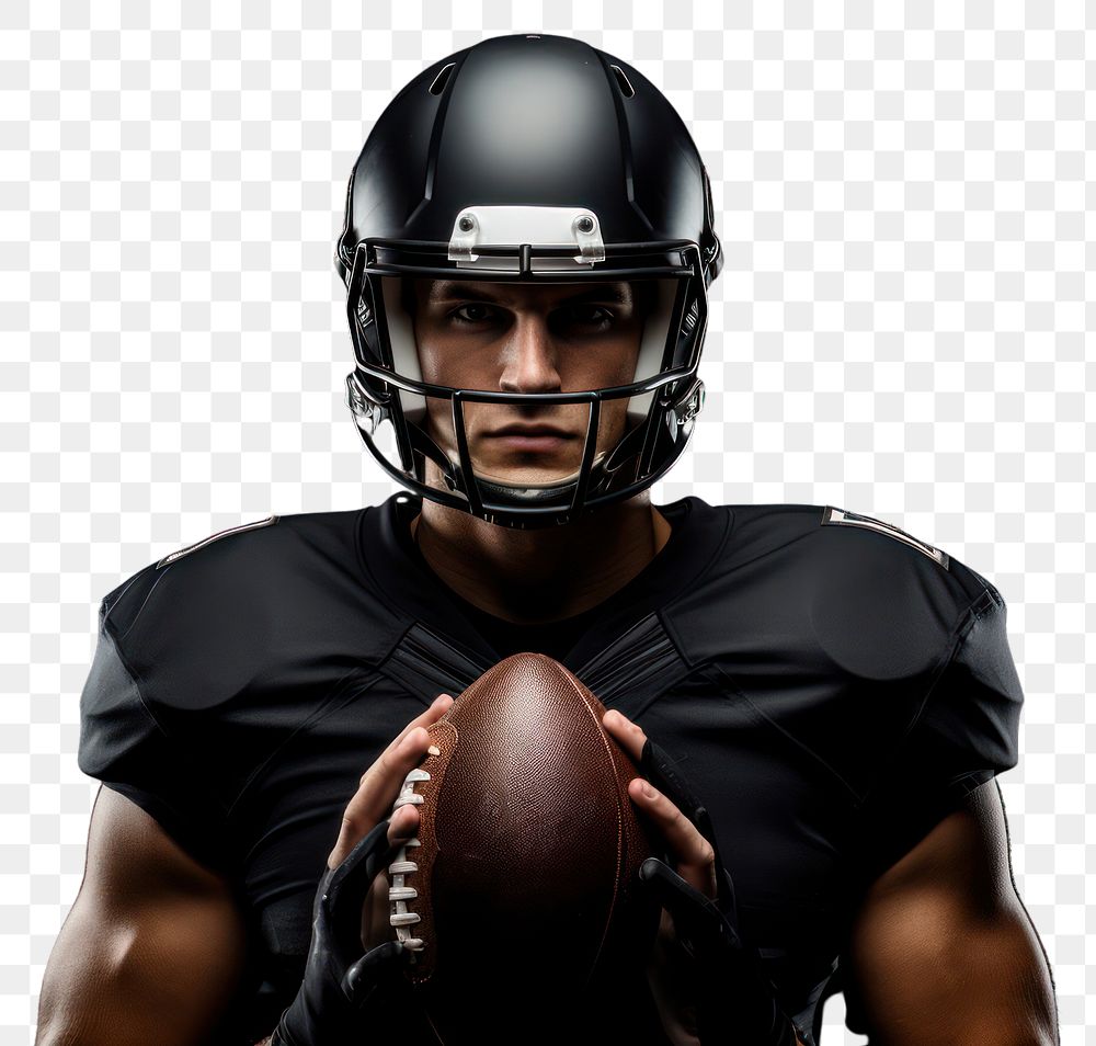 PNG American Football Player football helmet player. AI generated Image by rawpixel.