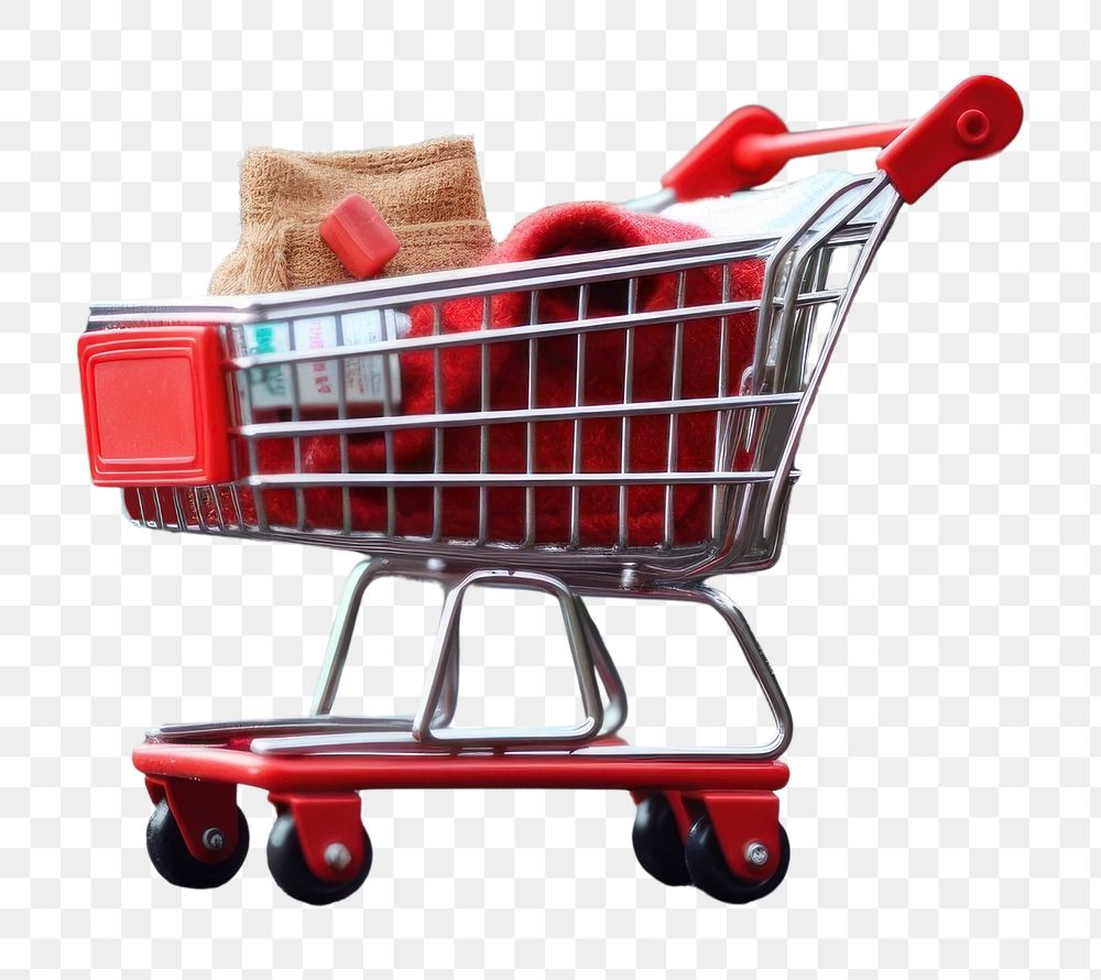 PNG  Shopping Trolley consumerism supermarket groceries. AI generated Image by rawpixel.
