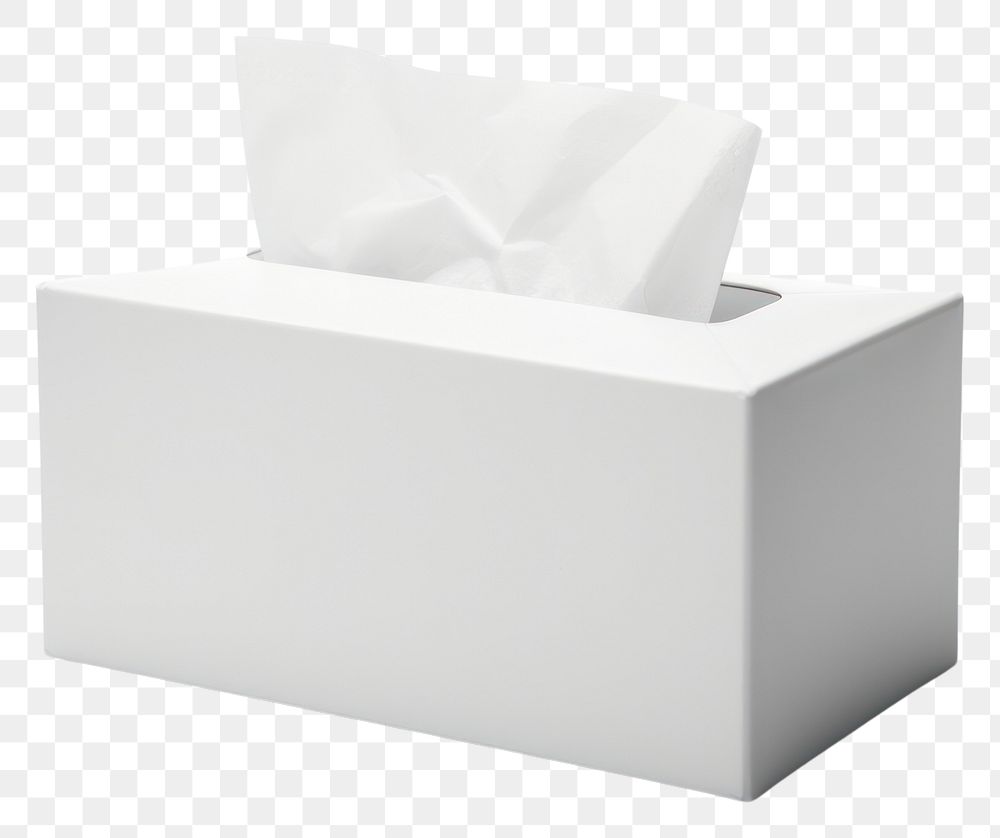 PNG  White tissue box paper white background simplicity. AI generated Image by rawpixel.