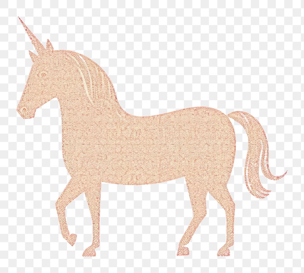 PNG Unicorn drawing animal mammal. AI generated Image by rawpixel.