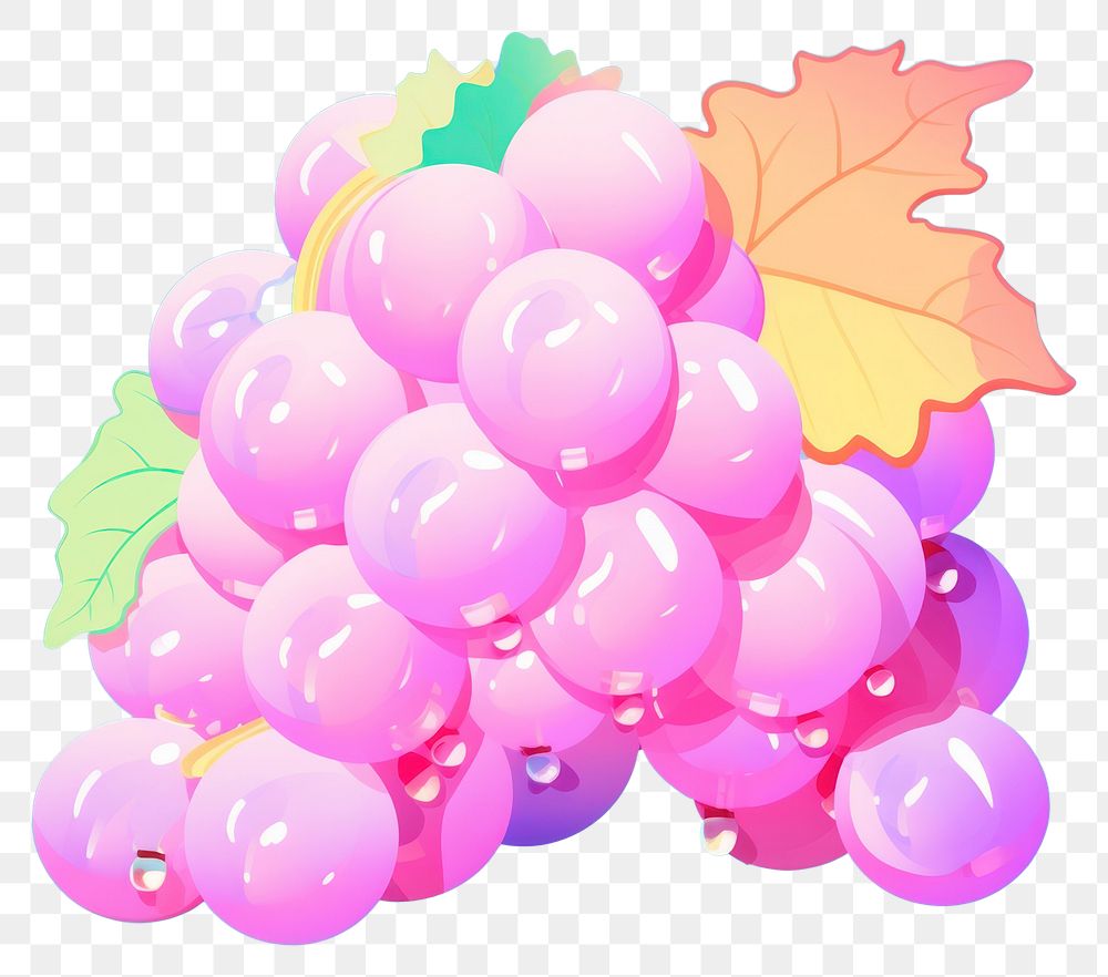 PNG A grape grapes balloon plant. AI generated Image by rawpixel.