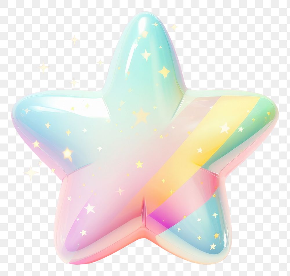 PNG A star confectionery echinoderm decoration. AI generated Image by rawpixel.