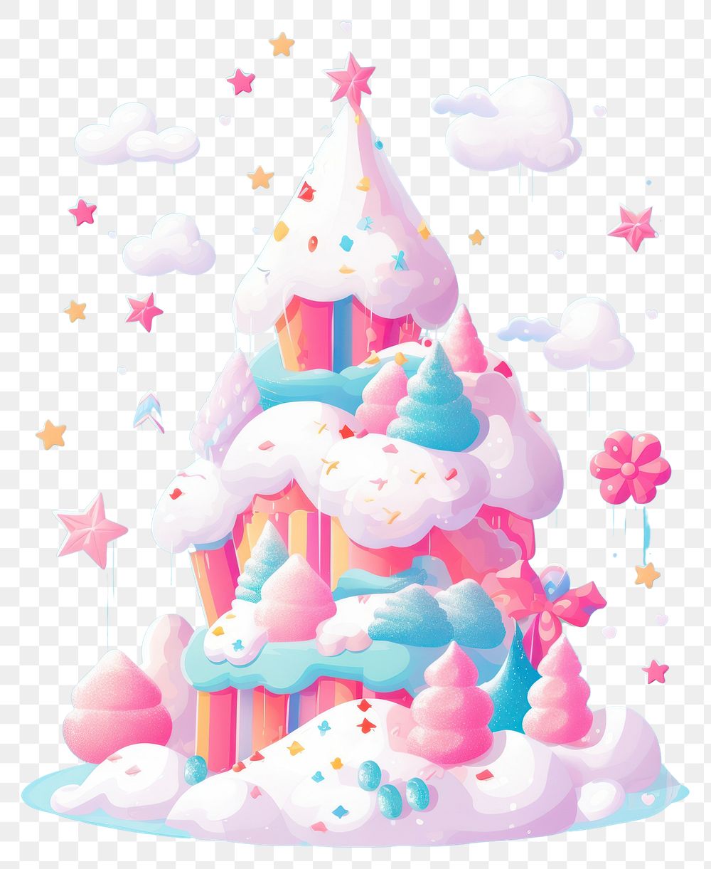 PNG A snow dessert cake food. AI generated Image by rawpixel.