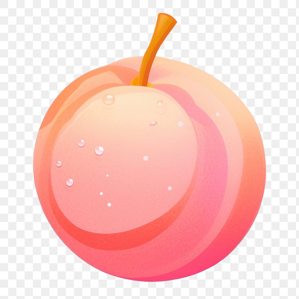 PNG A peach apple plant pomegranate. AI generated Image by rawpixel.