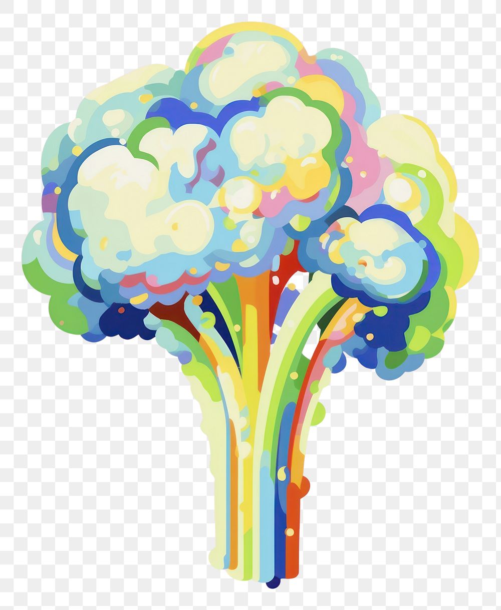 PNG Broccoli vegetable drawing plant. AI generated Image by rawpixel.