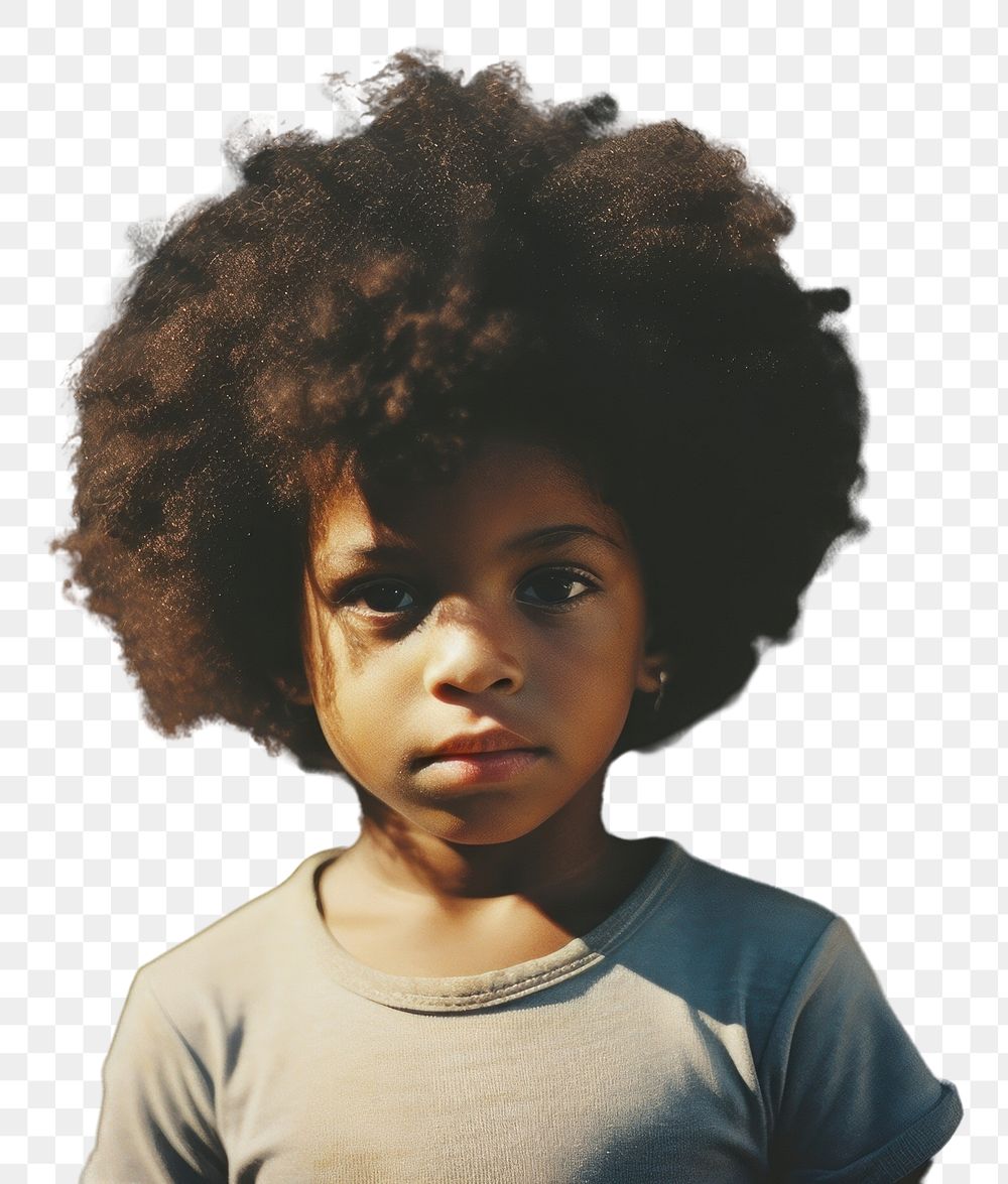 PNG A little black kid photography portrait child. AI generated Image by rawpixel.