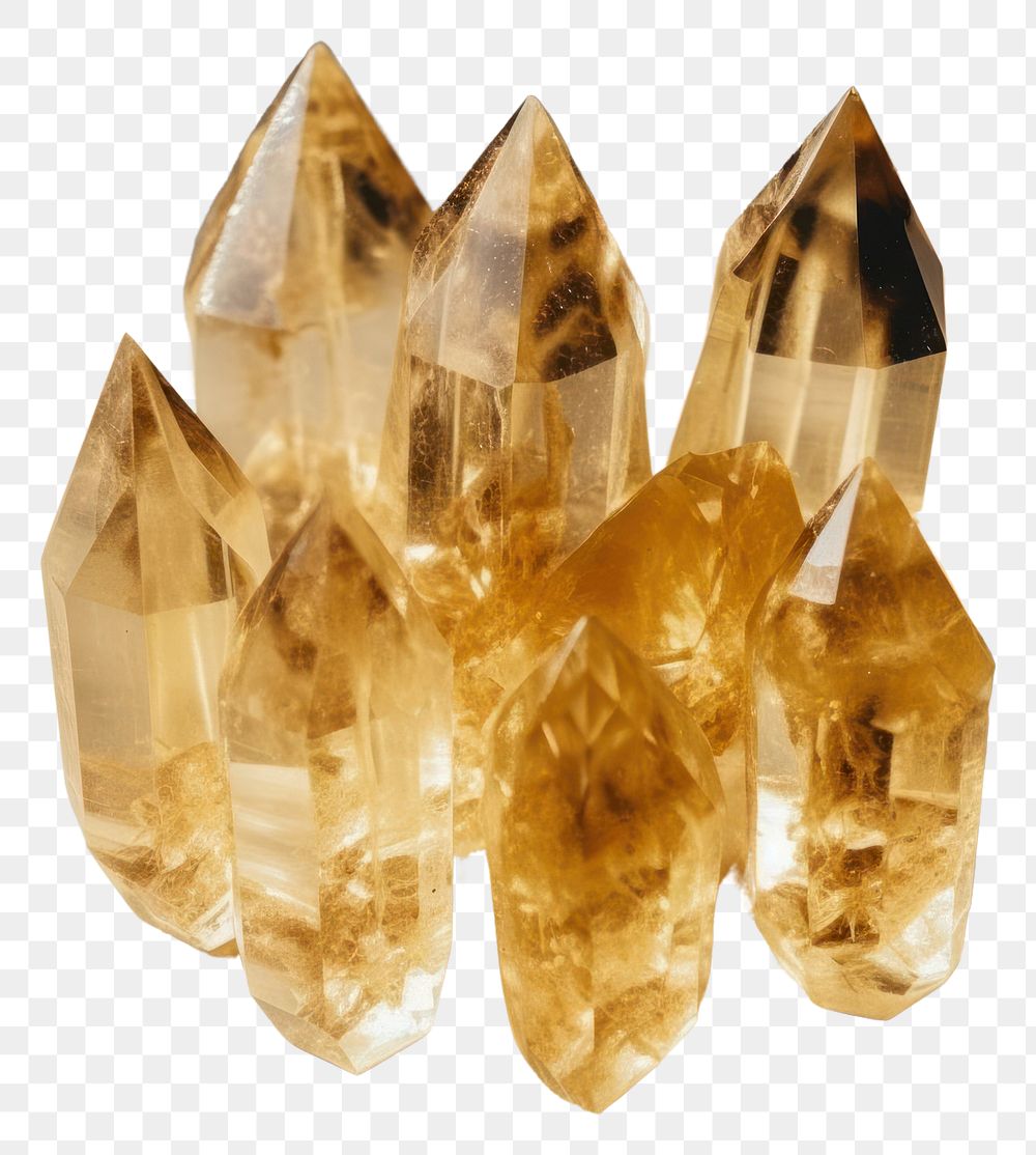 PNG Gold crystals gemstone mineral jewelry. AI generated Image by rawpixel.